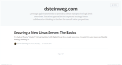 Desktop Screenshot of dsteinweg.com